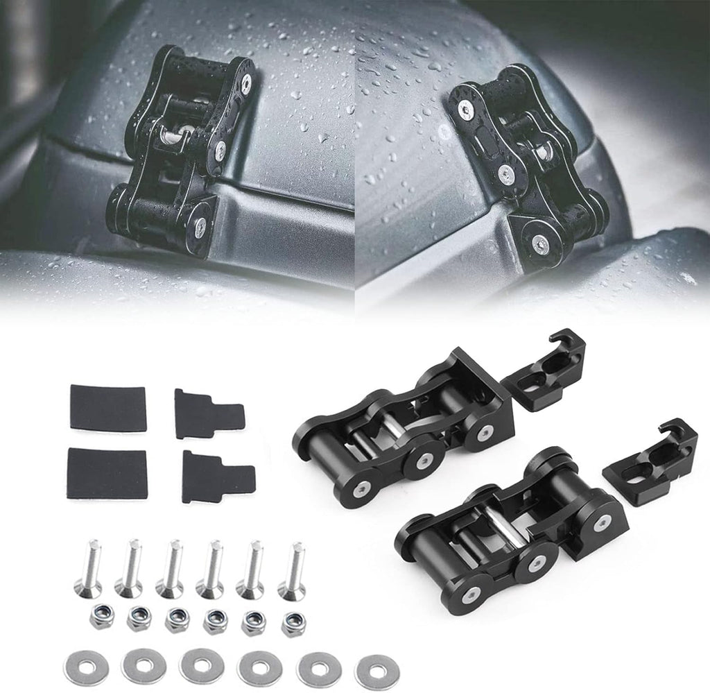 Black Aluminum Hood Latches, 1 Pair N730057
