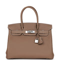 Etoupe Togo Palladium Hardware Handbag D96256