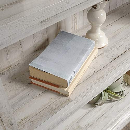 White 3-Shelf Wood Bookcase D797652