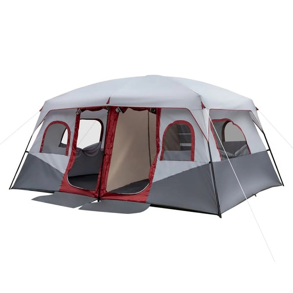 10 Person 2 Room Family Cabin Tent with Storage Pockets P53149