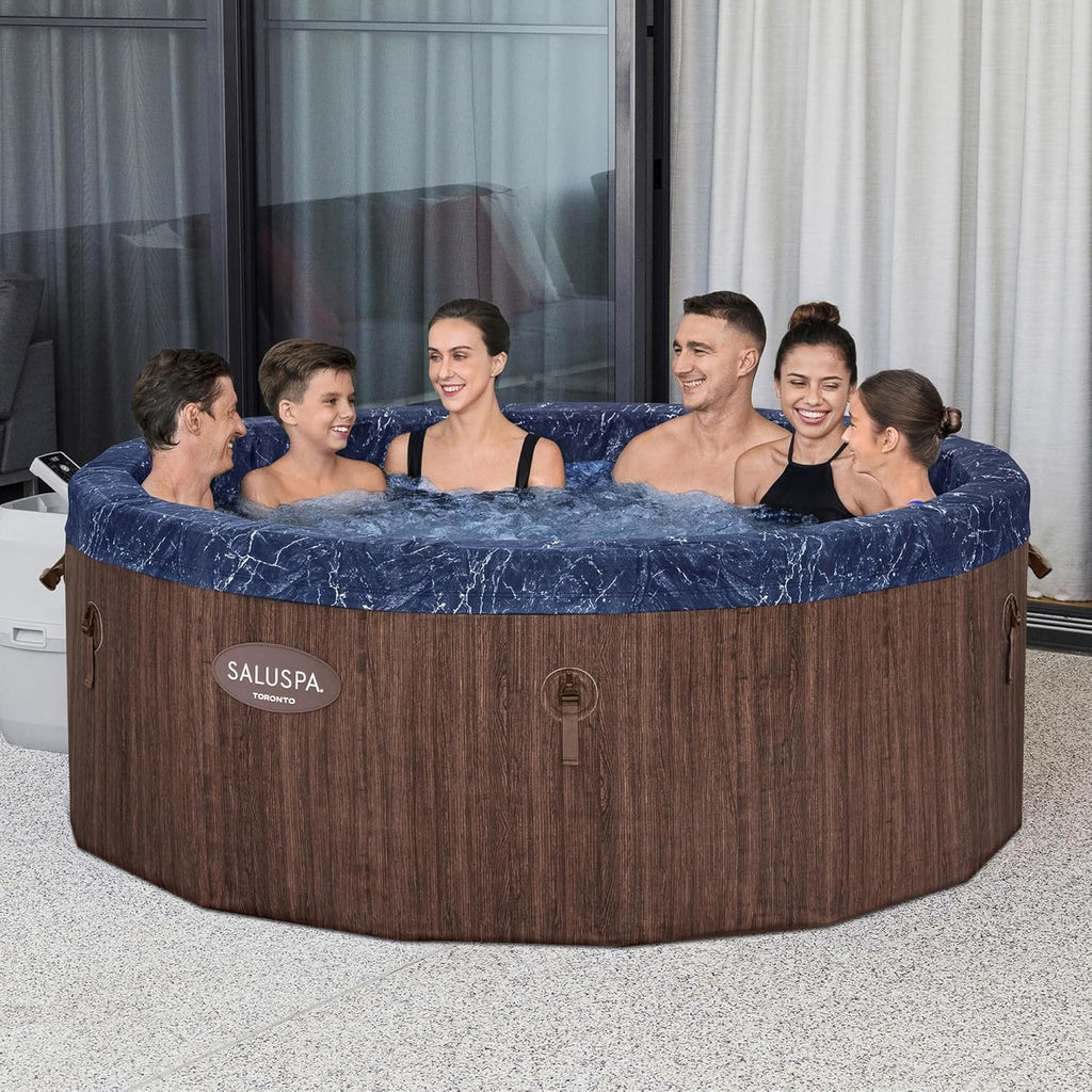7 Person Hot Tub with Pool Cover and Spa Pump N5893