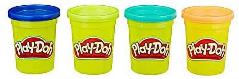 Play Doh Compound Bundle Classic Colors 4 Pack + Wild Colors 4 Pack B4677
