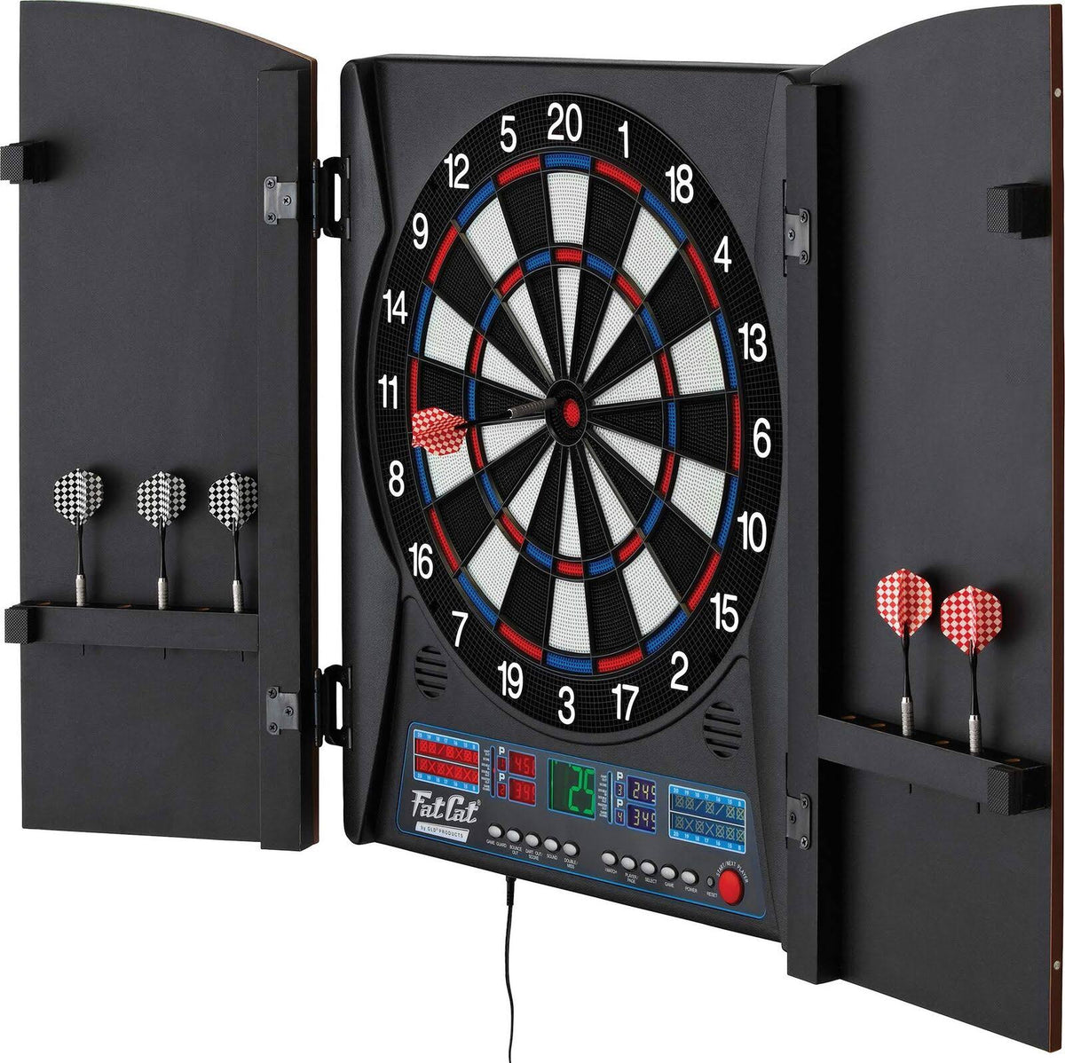 Electronic Soft Tip Dartboard with Cabinet T355626
