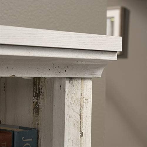 White 3-Shelf Wood Bookcase D797652