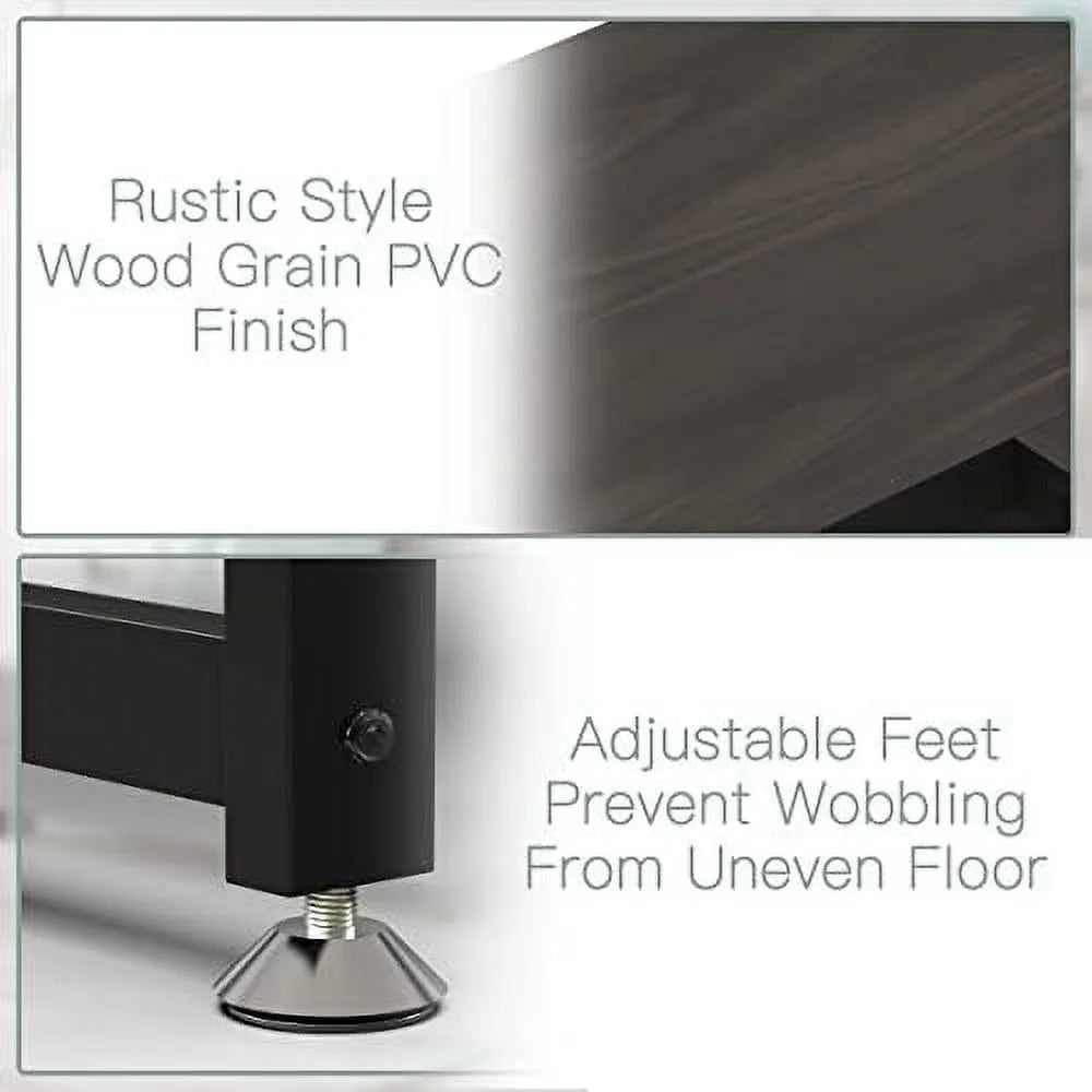 L Shaped Desk 55 inch with Shelves K1351