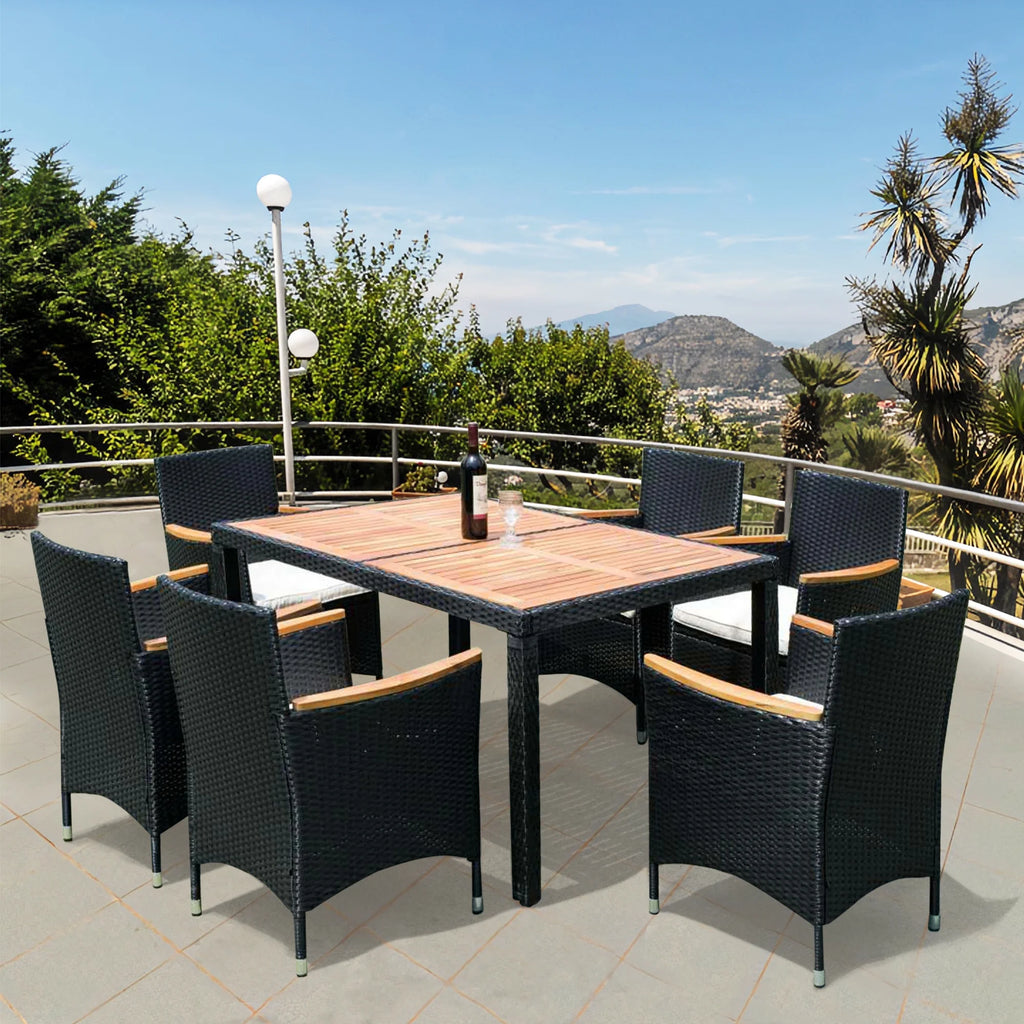 7-Piece Outdoor Patio Wicker Dining Set X26737