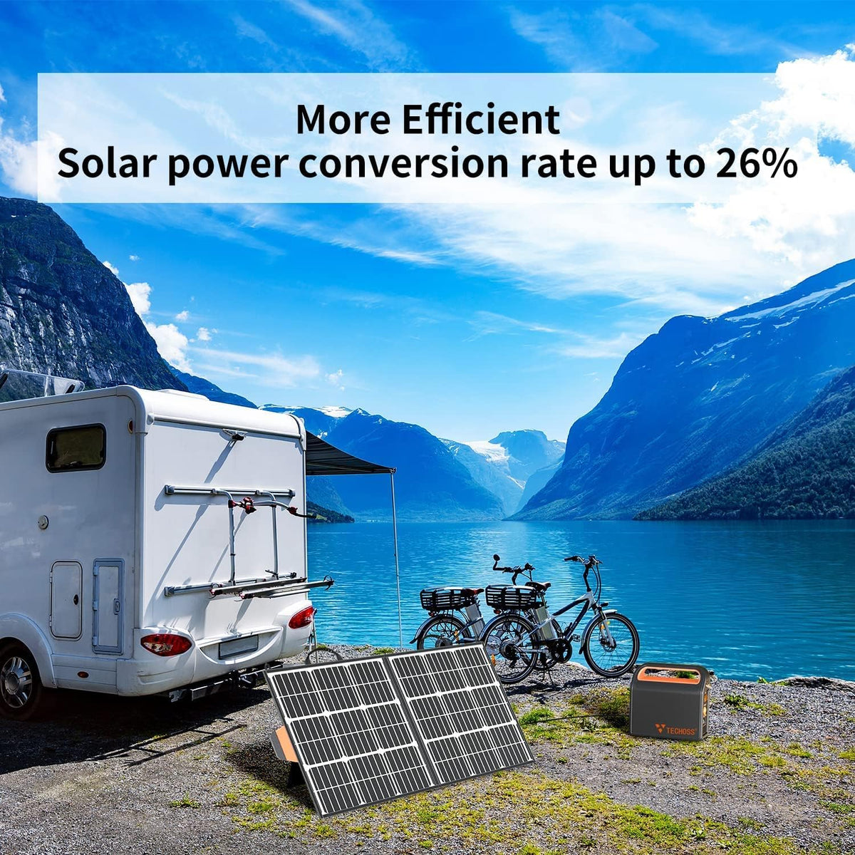 100W Portable Foldable Solar Panel with USB QC 3.0 & Type C W554