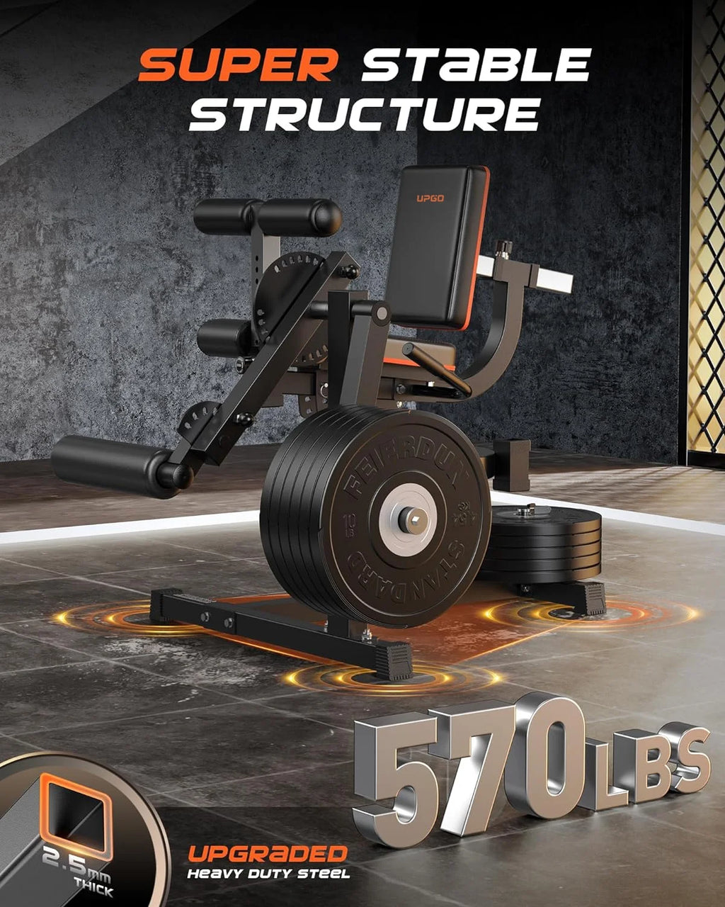 3-in-1 Adjustable Leg Extension and Curl Machine L735