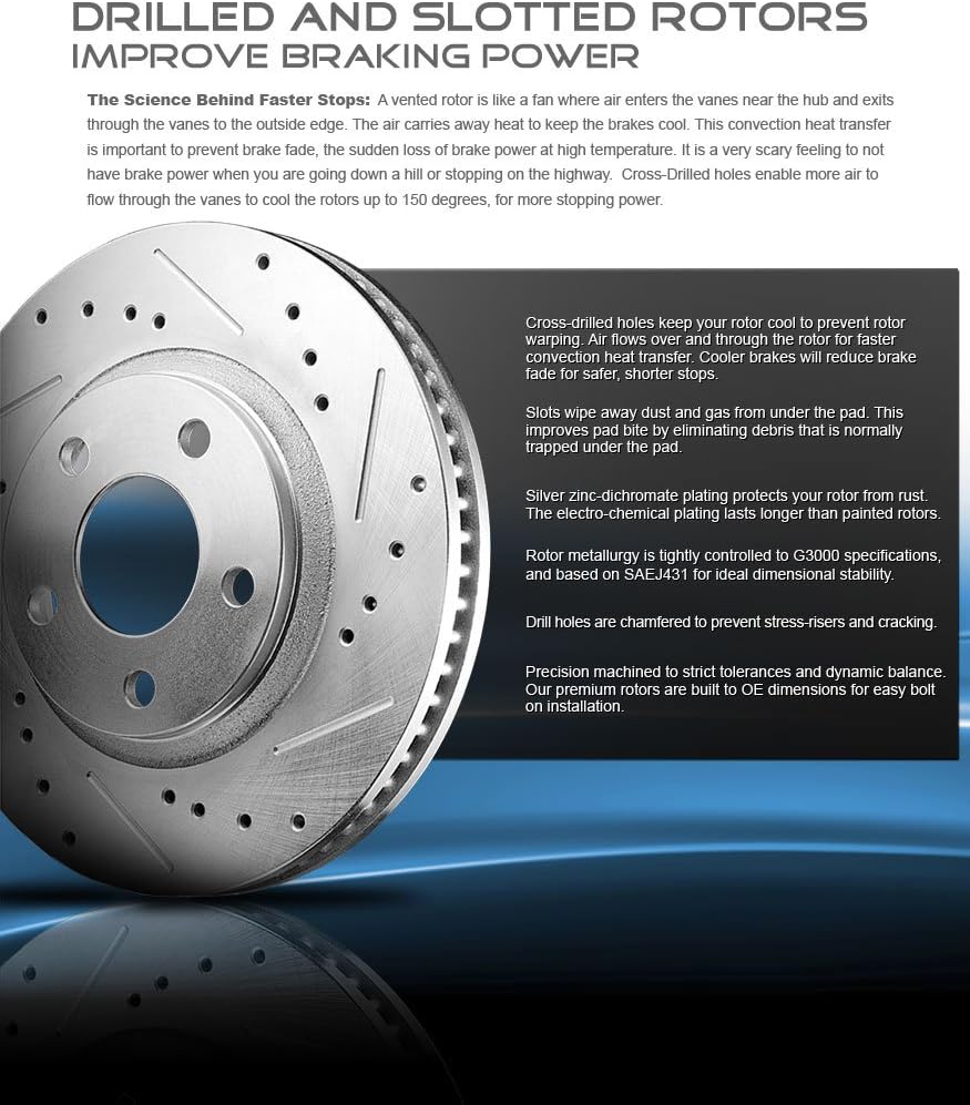 FRONT Premium Grade Rotors Set J782968