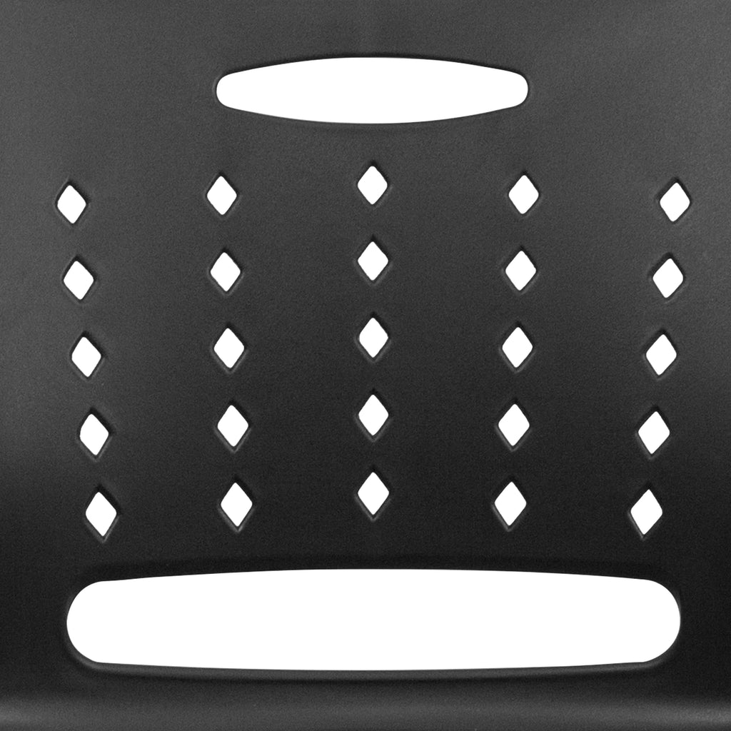 Black Sled Base Stack Chair with Air-Vent Back P319791