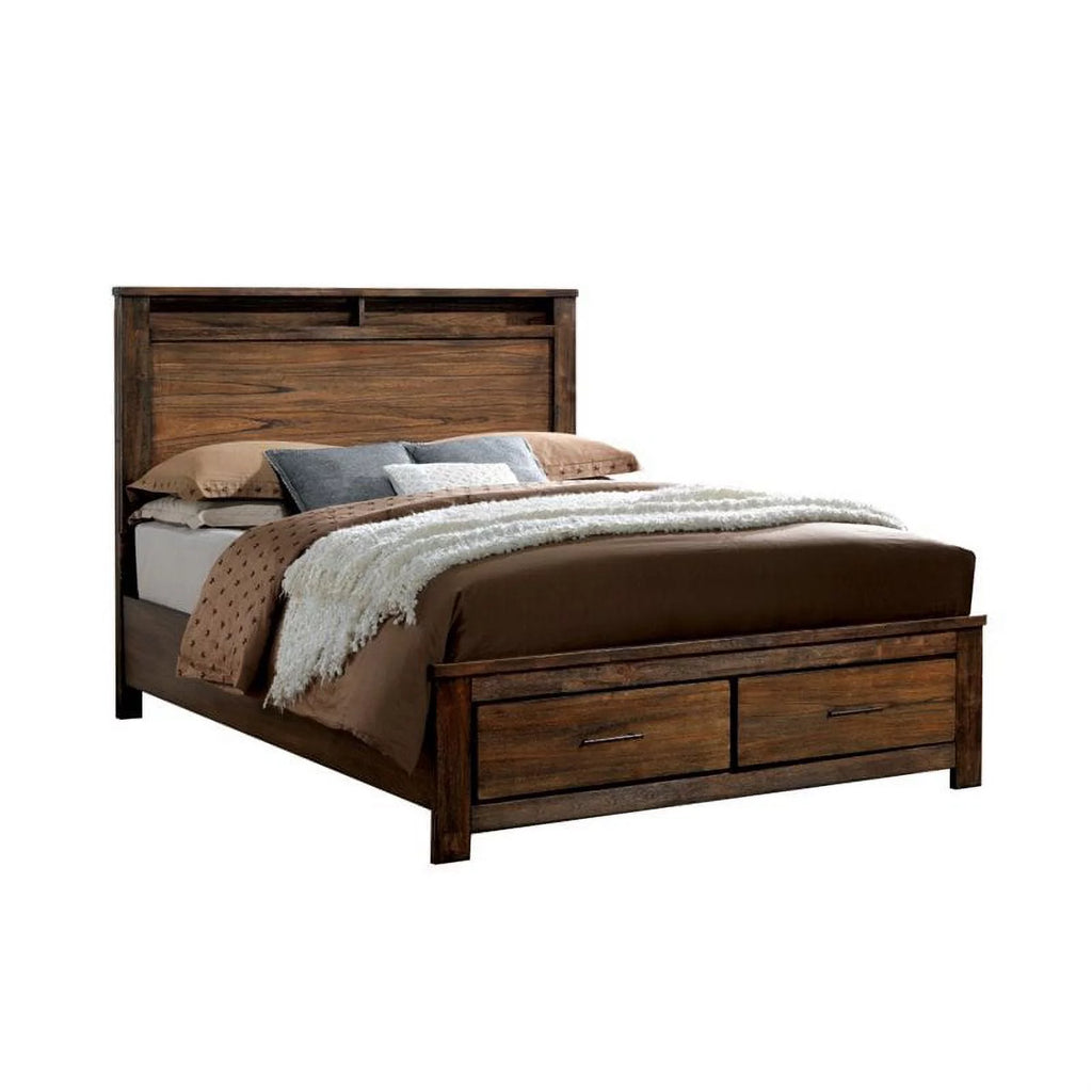 Antique Oak Solid Wood Bedroom Set Cal King N657116