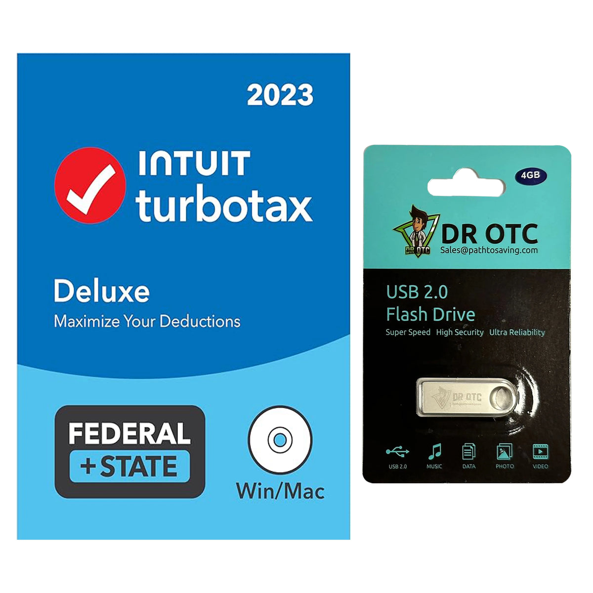 TurboTax Deluxe 2023 Tax Software - Federal & State Tax Return - Physical Disk U252791
