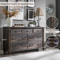 7 Drawer Wood Dresser Y933
