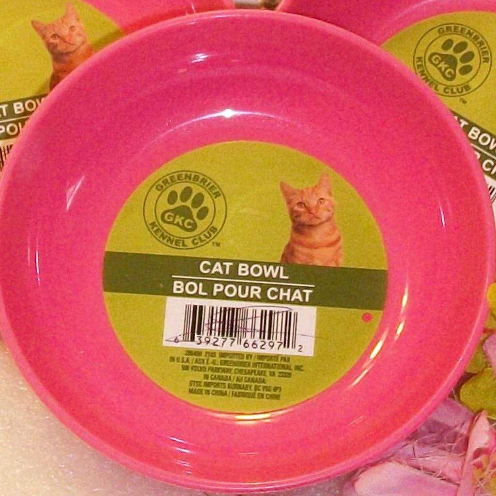 Plastic Non-Slip Cat Bowls E54006