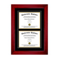 Double Diploma Frame with Double Matting Cherry 2x22 Frame R57326