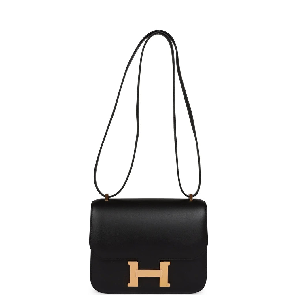 Black Veau Monsieur Rose Gold Hardware Bag K55444