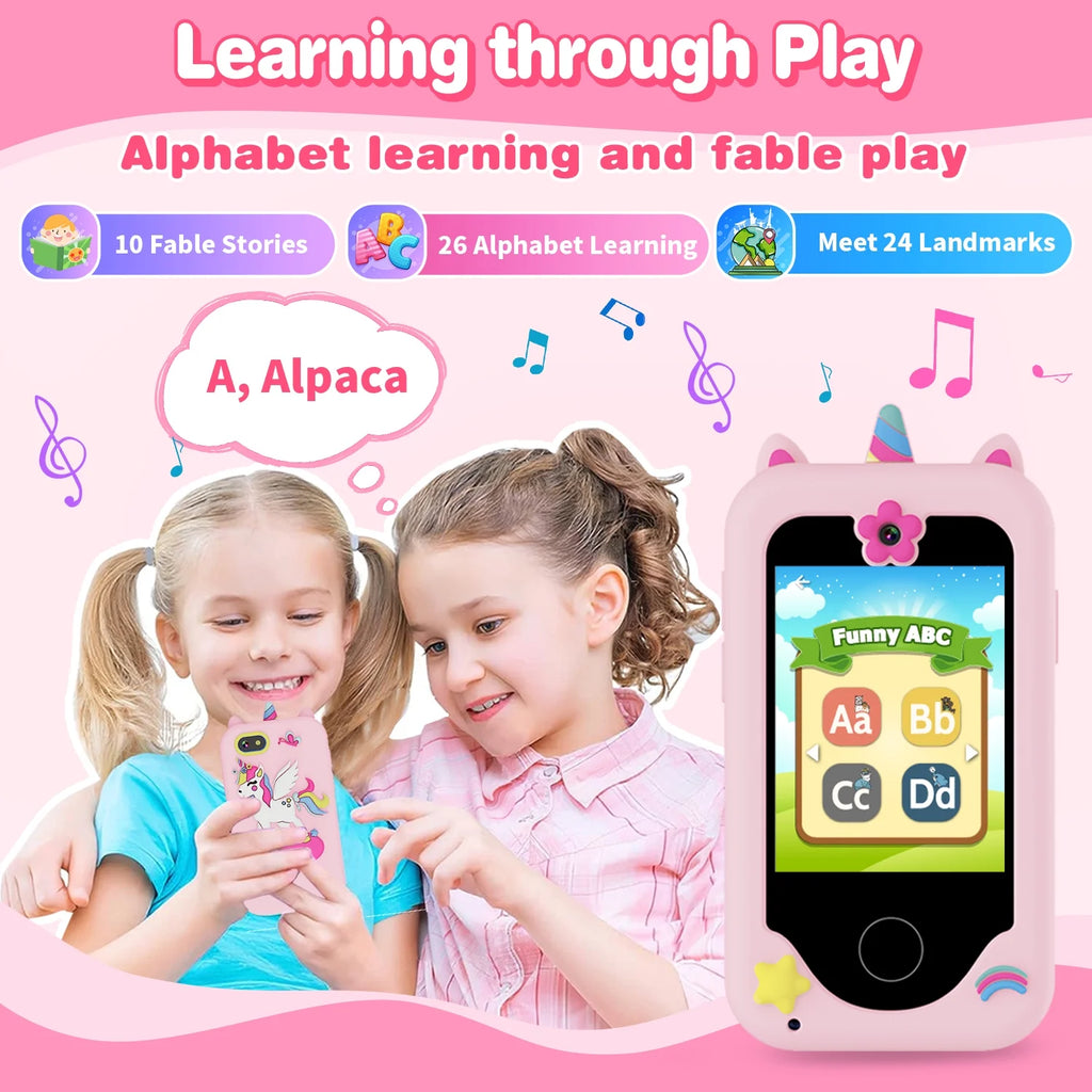 Kids Smart Phone Toy with MP3 Dual Camera 8G SD Card B784883