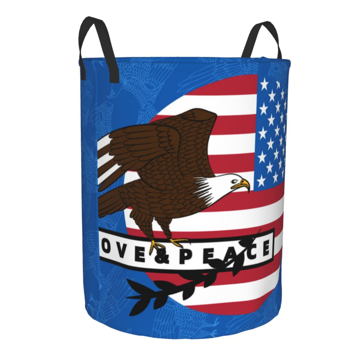 Blue Collapsible Laundry Basket D344