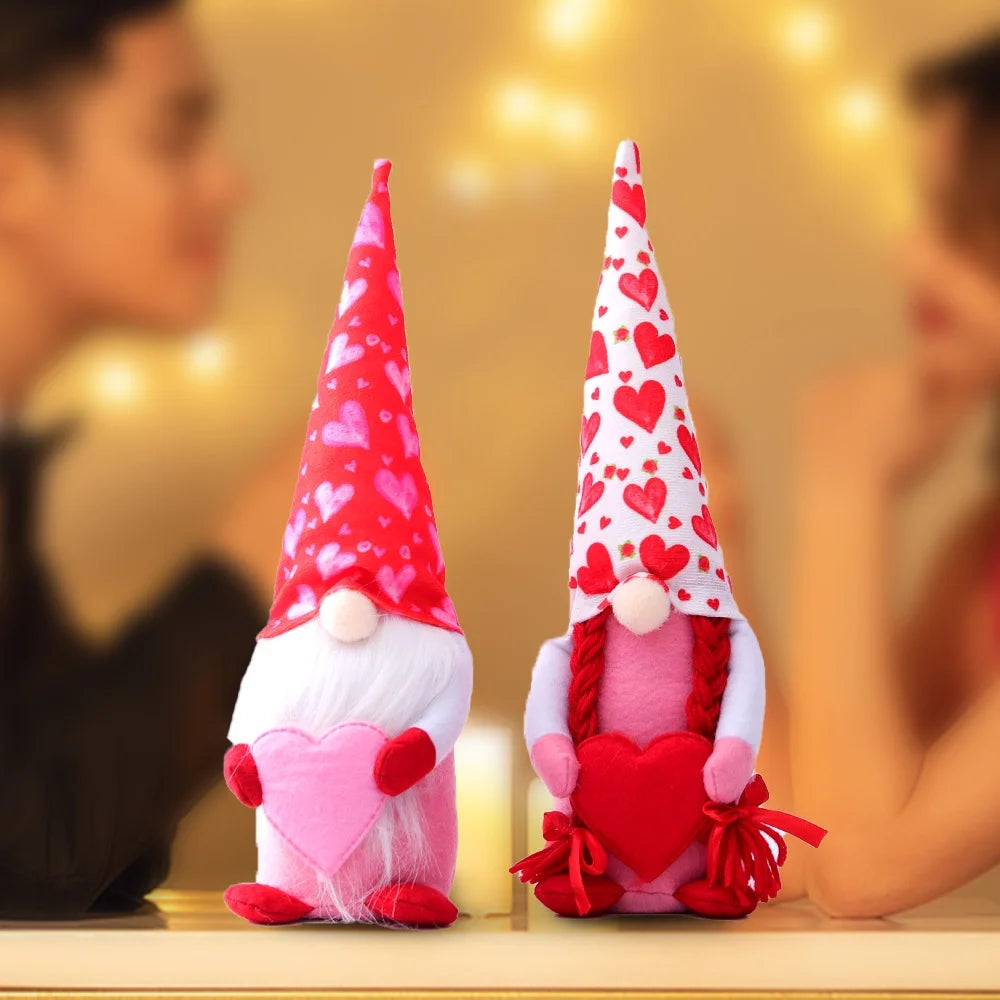 Valentine's Day Gnomes Plush Decorations E358518