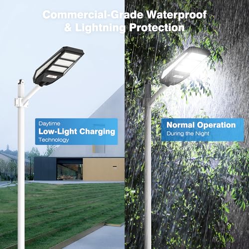 2400W Solar Street Lights Outdoor Waterproof 7000K LED O8866