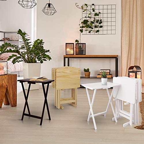 5 Piece Tray Table Set, Espresso K461
