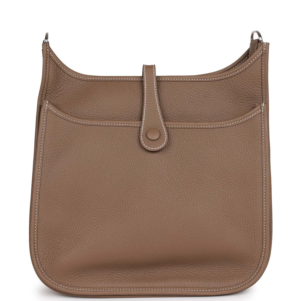 Etoupe Clemence Palladium Hardware Bag U299