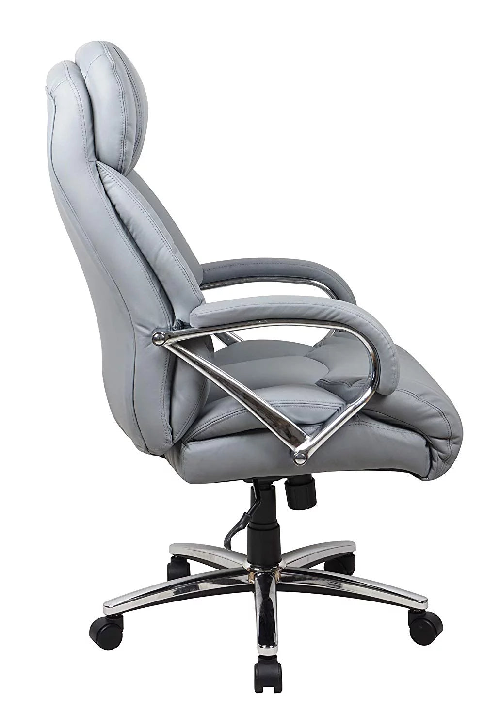 Gray Leather Office Chair E8295