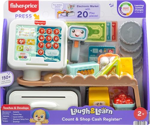 Toddler Learning Toy Cash Register Play Store with 20 Pieces Y181602