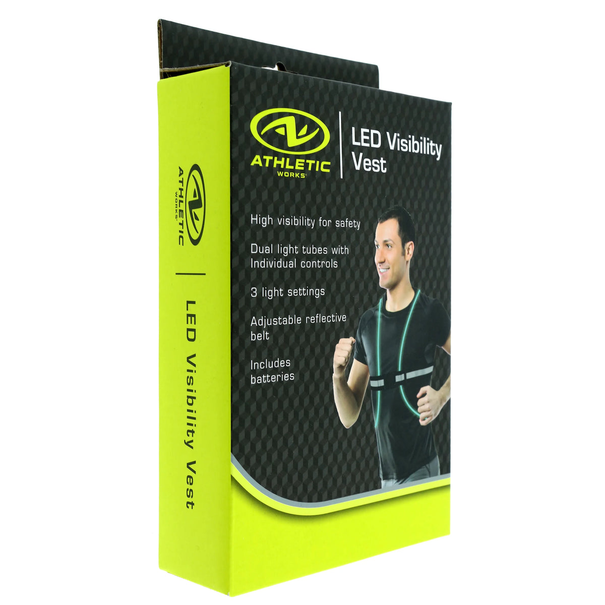 Neon Green LED Adjustable Safety Vest S18589