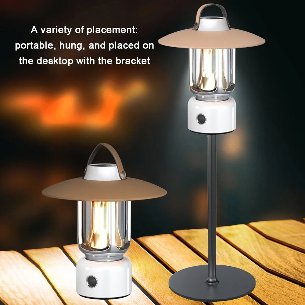 Retro LED Tent Lantern U41708
