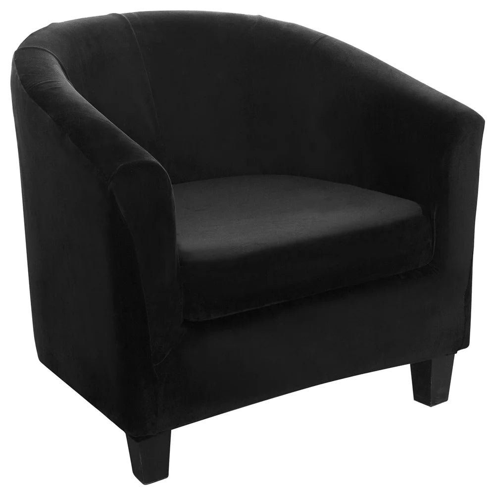 Velvet Tub Chair Covers 2-Piece Y146579
