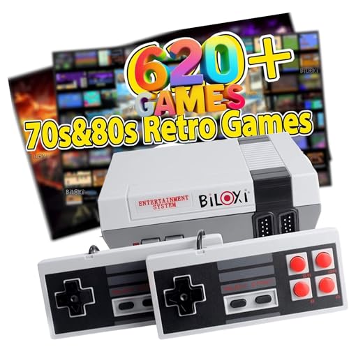Retro Game Console with 620 Games and 2 Controllers W78738
