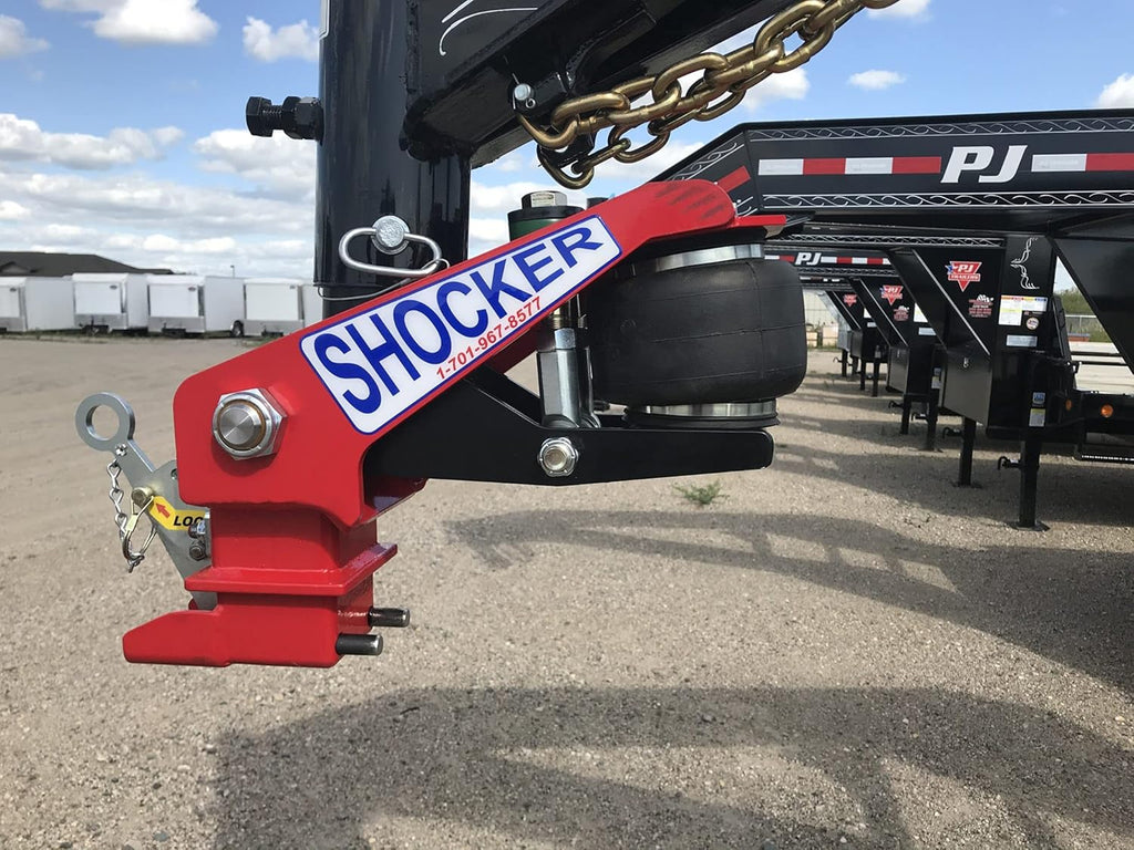 Gooseneck Air Hitch & Coupler, Round 4" Angled Pin 30K SL Coupler B58089