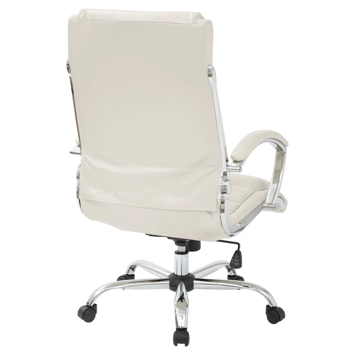 Cream Faux Leather Executive Chair W963