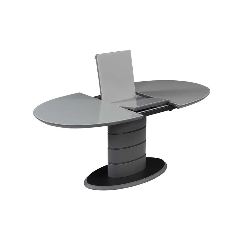 Matte Gray & Black Wood 5-PC Dining Set L17141