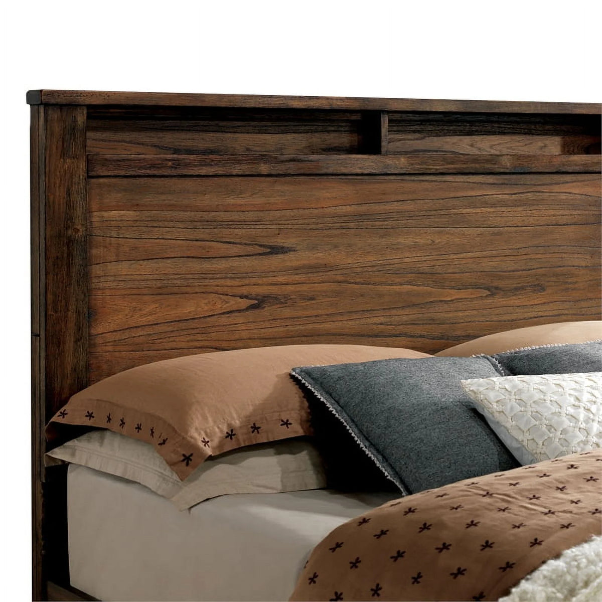 Antique Oak Solid Wood Bedroom Set Cal King N657116