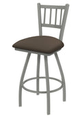 Swivel Counter Stool with Anodized Nickel Finish W9697
