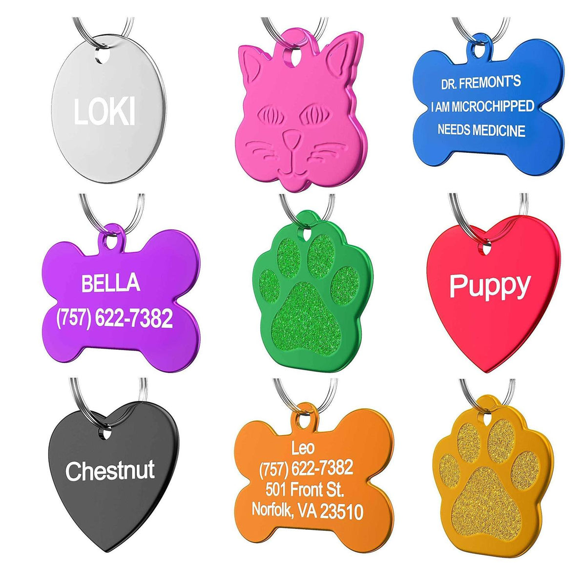 Custom Pet ID Tag K74637