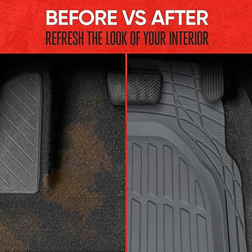 Black All-Weather Automotive Floor Mats Full Set G6462