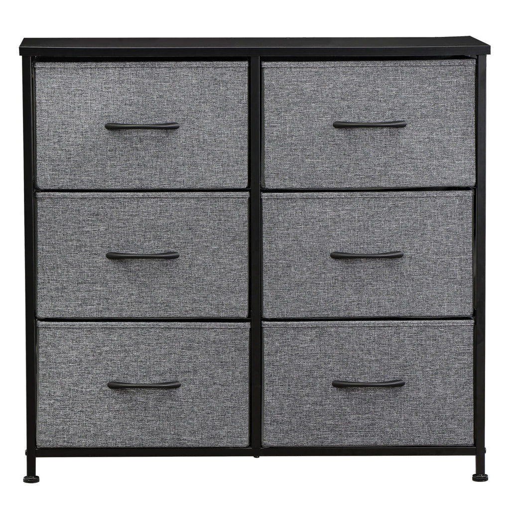 6 Drawer Fabric Storage Dresser W517