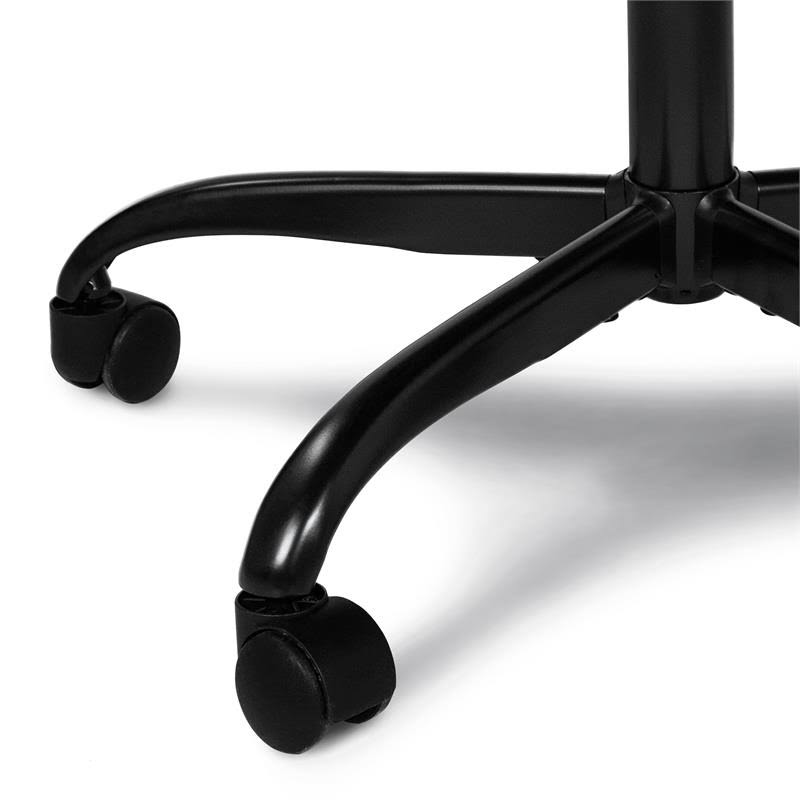 Black Metal 2-Piece Desk and Chair Set Z422531