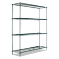 Black 4 Shelves Wire Shelving Kit R8454