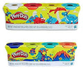 Play Doh Compound Bundle Classic Colors 4 Pack + Wild Colors 4 Pack B4677