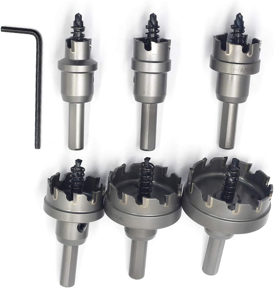 6pcs TCT Hole Saw Set with 3/8 Inch Shank B76596