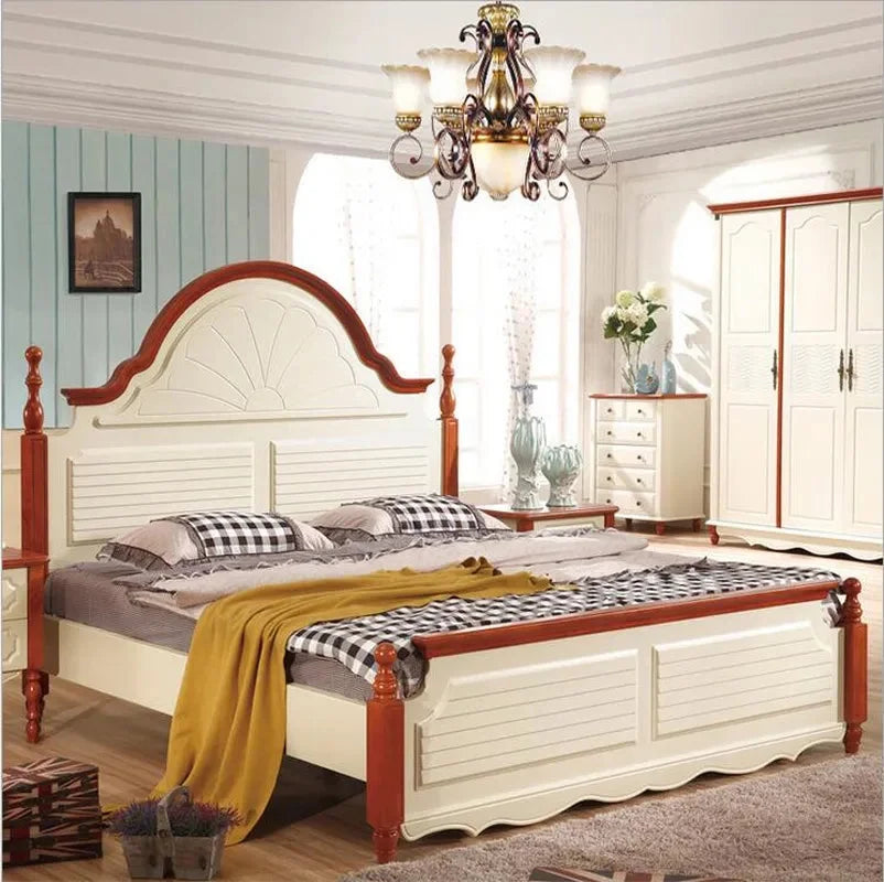 Rustic Wood Bed O617979