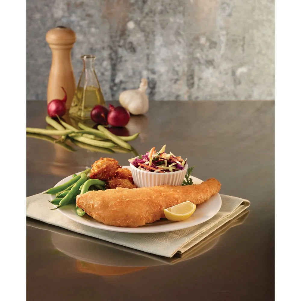6 Ounce Golden Ale Beer Battered Boneless Alaska Cod Natural Fillets, 10 Pound S313