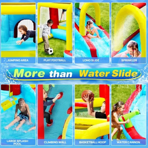 7 in1 Inflatable Water Park Bouncer with Splash Pool V30711
