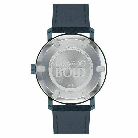 Blue Ion-plated Stainless Steel Case Watch E2644