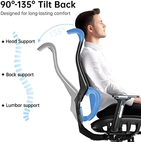 Big and Tall Ergonomic Office Chair 450 lbs with Lumbar Support C8032