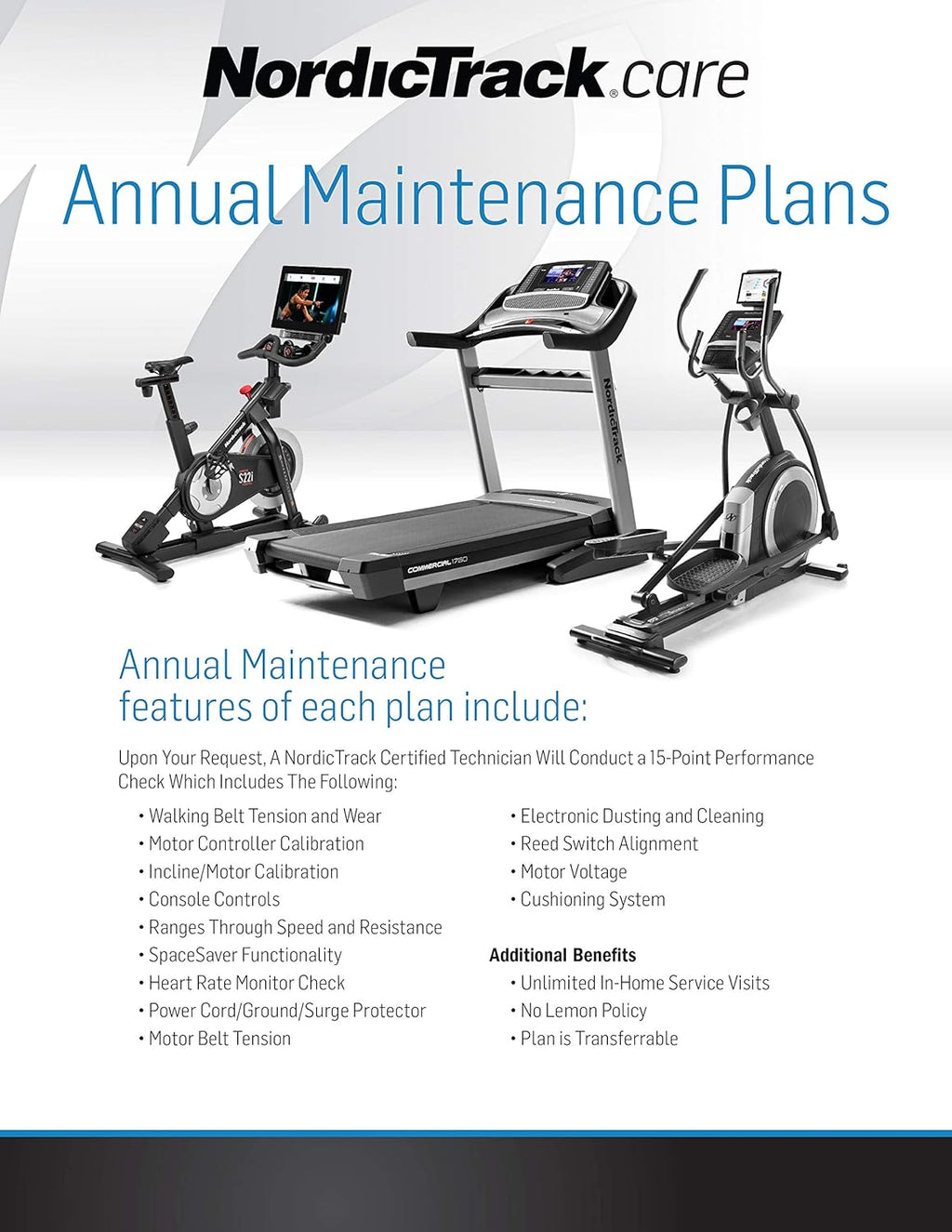 Fitness Equipment Maintenance Plan N6158